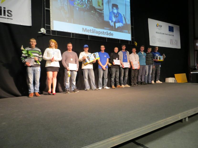 ZRKAC Metālapstrādes mācību parka audzēknis uzvar konkursā "Jaunais profesionālis 2013"